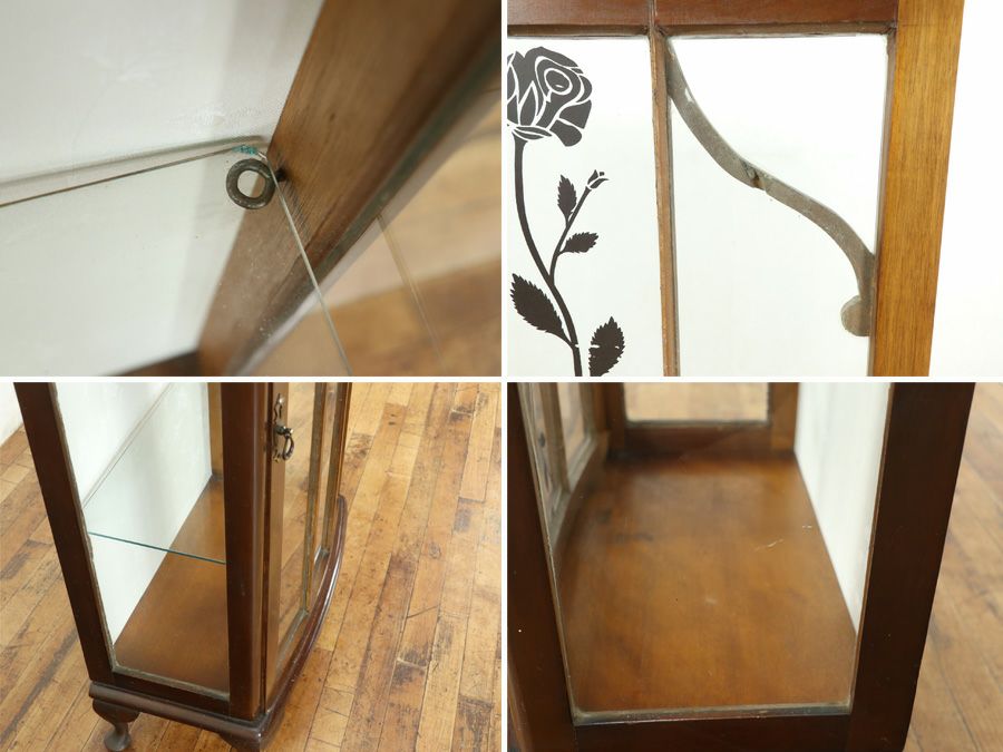 アンティーク家具 張替済ショーケース 80242