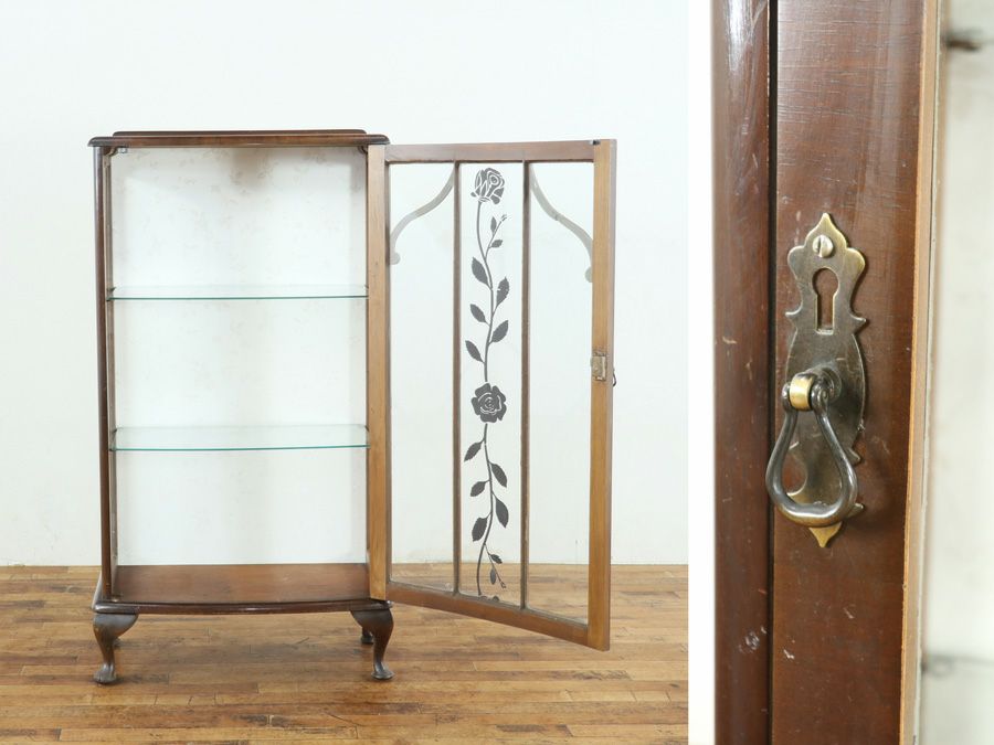 アンティーク家具 張替済ショーケース 80242