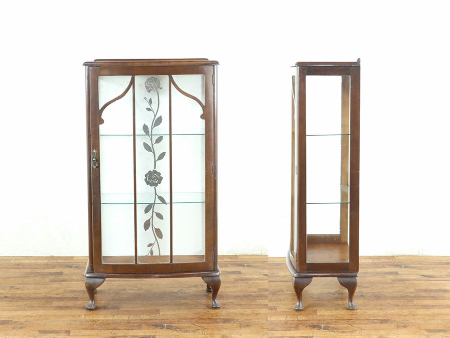 アンティーク家具 張替済ショーケース 80242