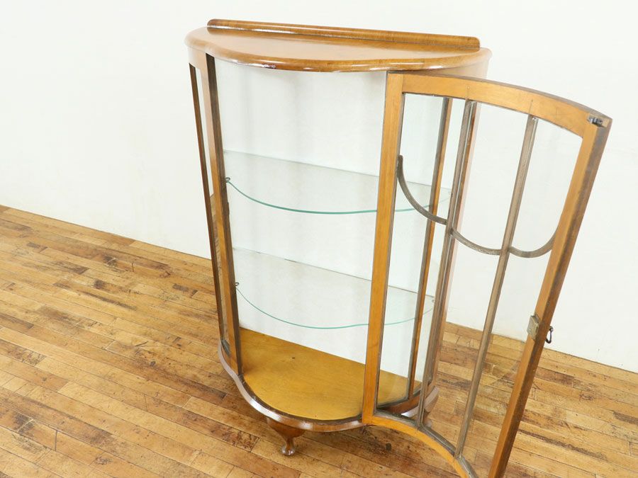 アンティーク家具 張替済ショーケース 80291