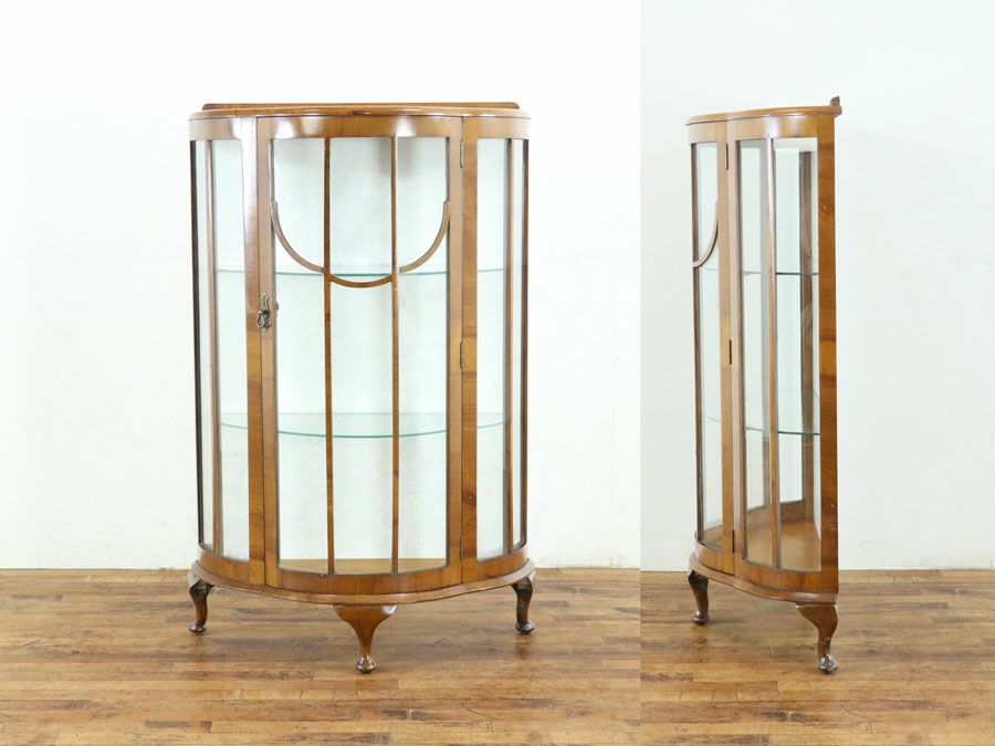 アンティーク家具 張替済ショーケース 80291