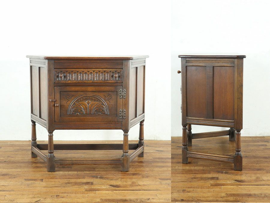 アンティーク家具 サイドキャビネット 80500