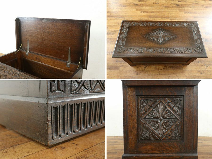 アンティーク家具 コファー 80491