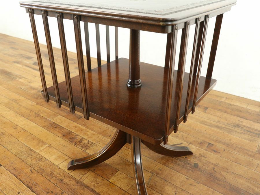 イギリス家具 リボルビングブックケース 80575
