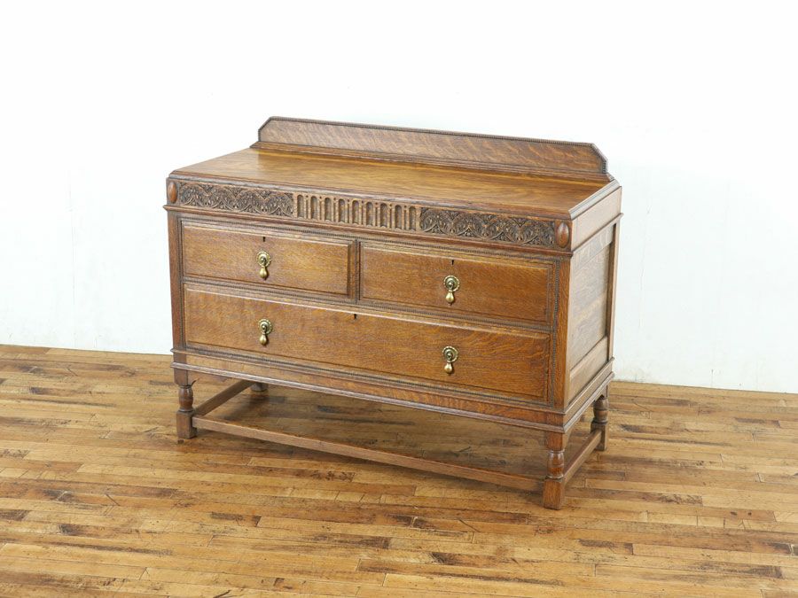 小引き出しが嬉しい イギリスアンティーク チェスト 80626