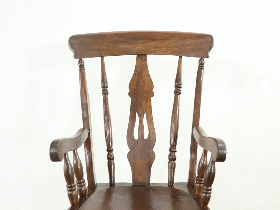 アンティーク グランドファーザーチェア 80577