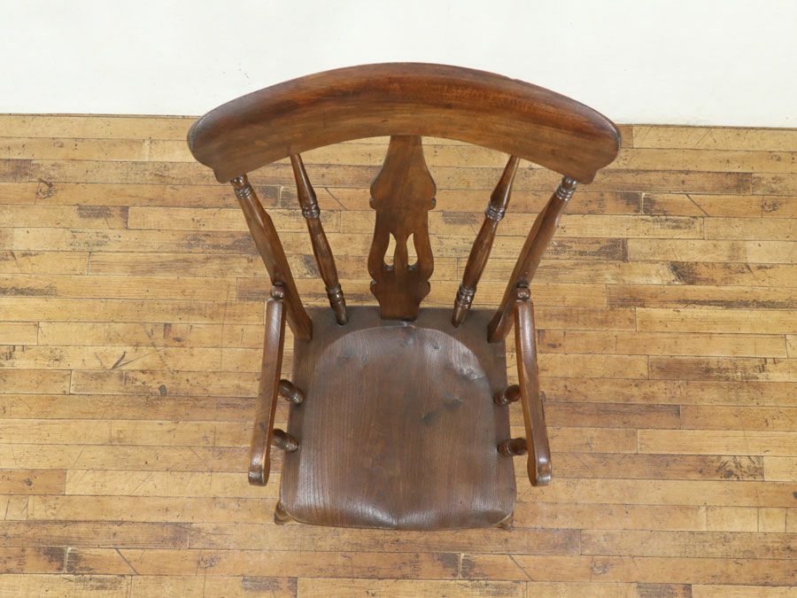 アンティーク グランドファーザーチェア 80577