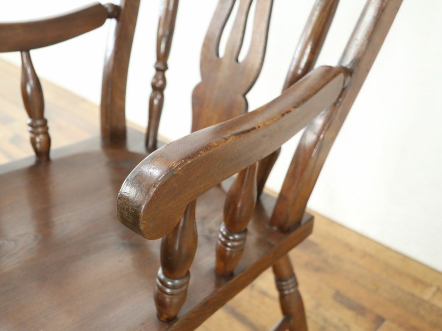 アンティーク グランドファーザーチェア 80577