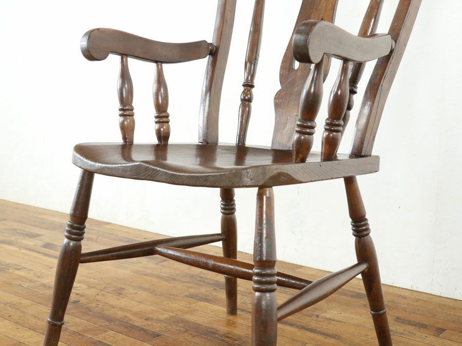 アンティーク グランドファーザーチェア 80577