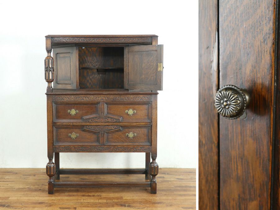 アンティーク家具 コートカップボード 80590