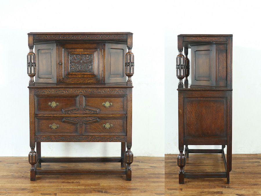 アンティーク家具 コートカップボード 80590