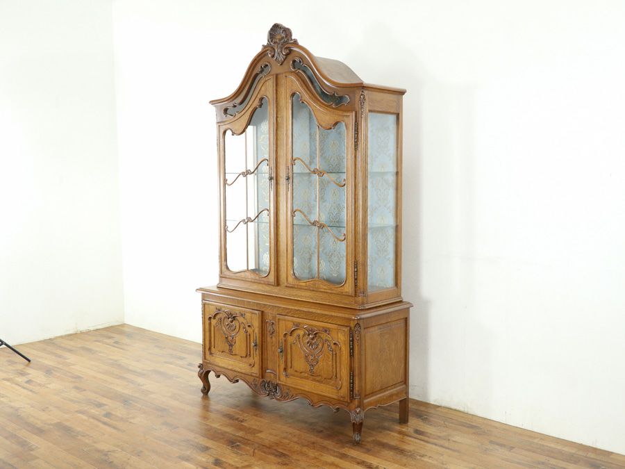 アンティーク家具 ロココキャビネット 65402a