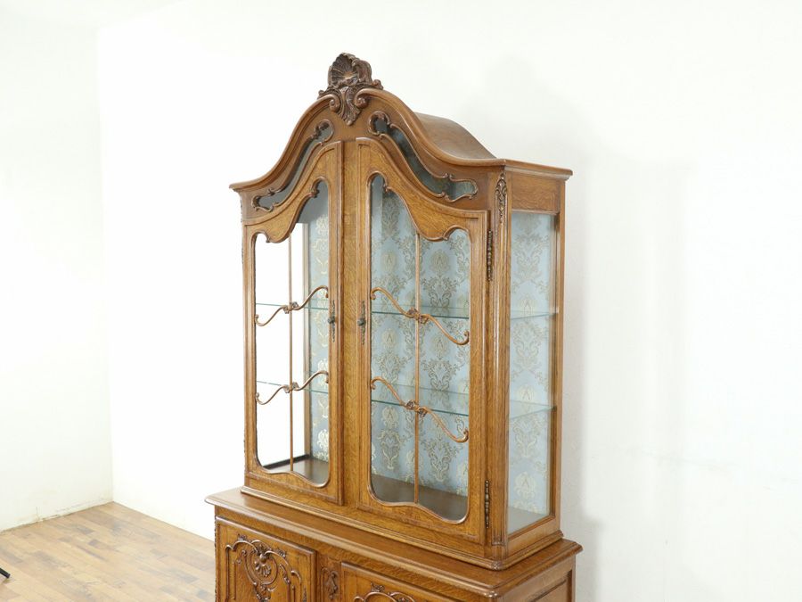 アンティーク家具 ロココキャビネット 65402a