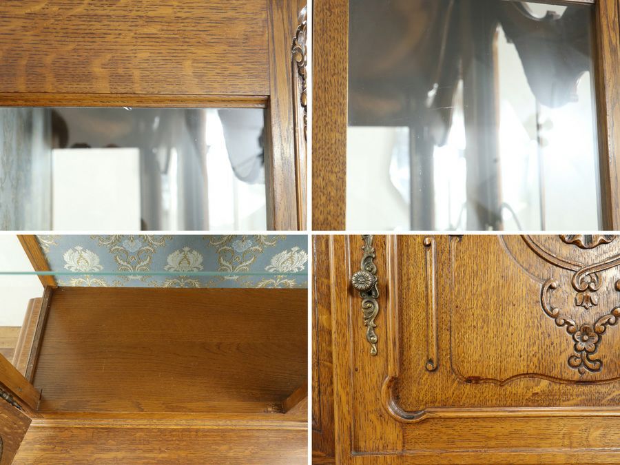 アンティーク家具 ロココキャビネット 65402a