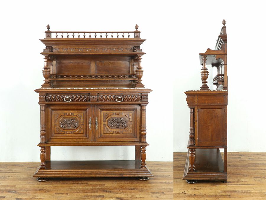 アンティーク家具 ロココキャビネット 65462