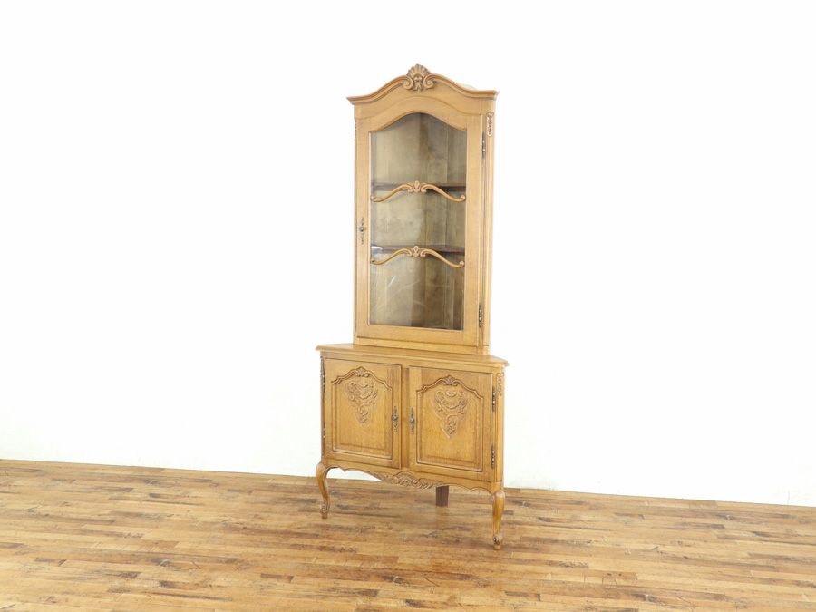 アンティーク家具 コーナーキャビネット 65347