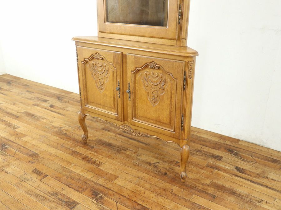 アンティーク家具 コーナーキャビネット 65347