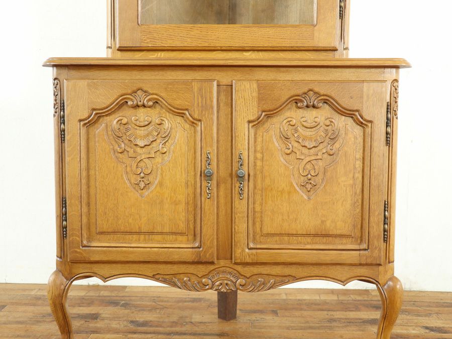 アンティーク家具 コーナーキャビネット 65347