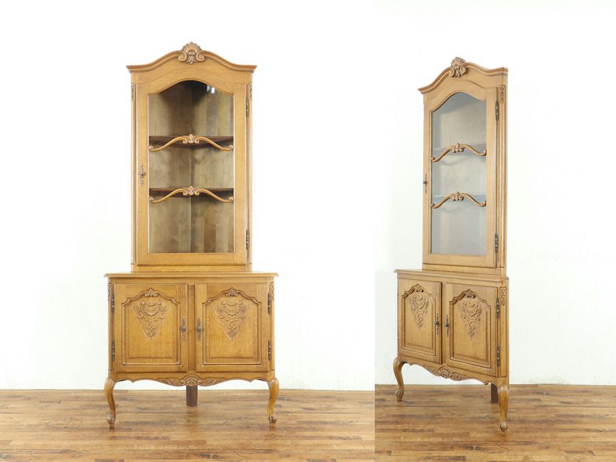 アンティーク家具 コーナーキャビネット 65347