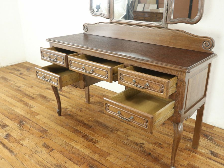 アンティーク家具 猫脚ドレッサー 65328