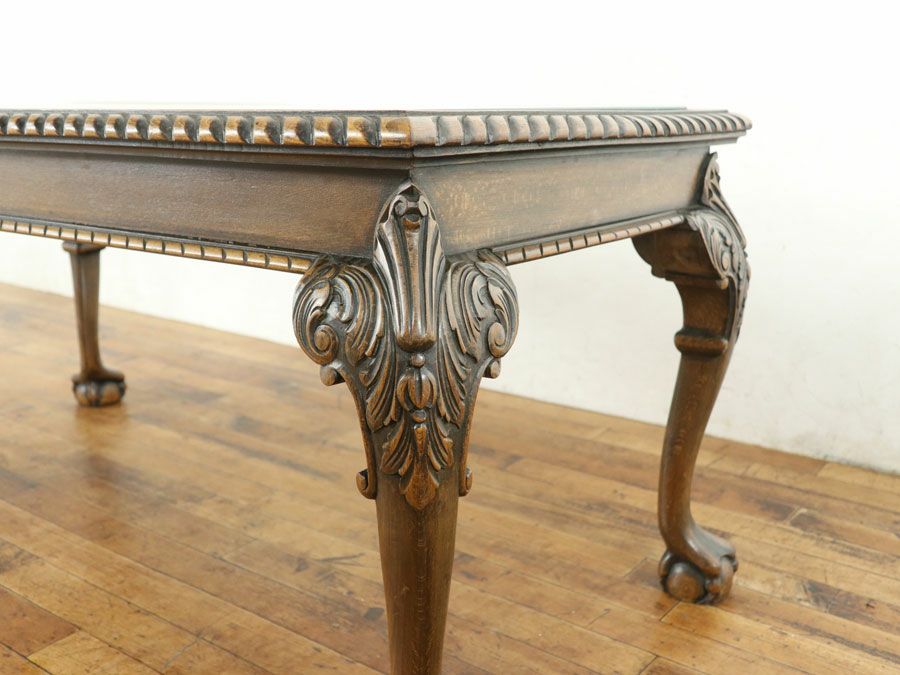 フランス ガラストップコーヒーテーブル 65441