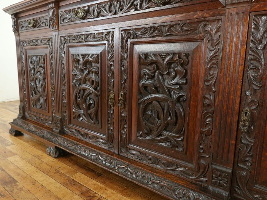 イギリスアンティーク家具 キャビネット 80600