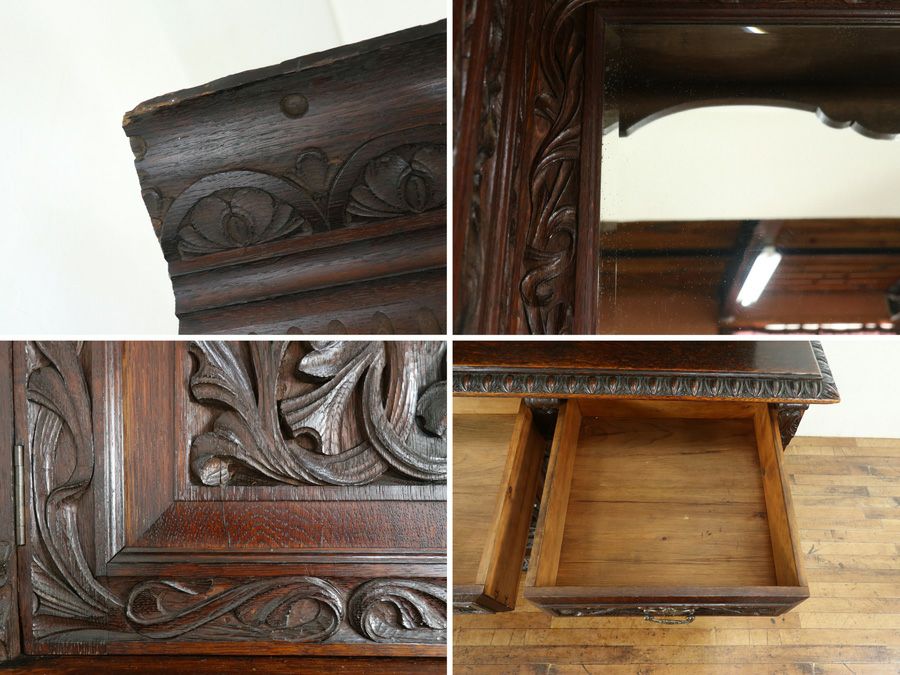 イギリスアンティーク家具 キャビネット 80600