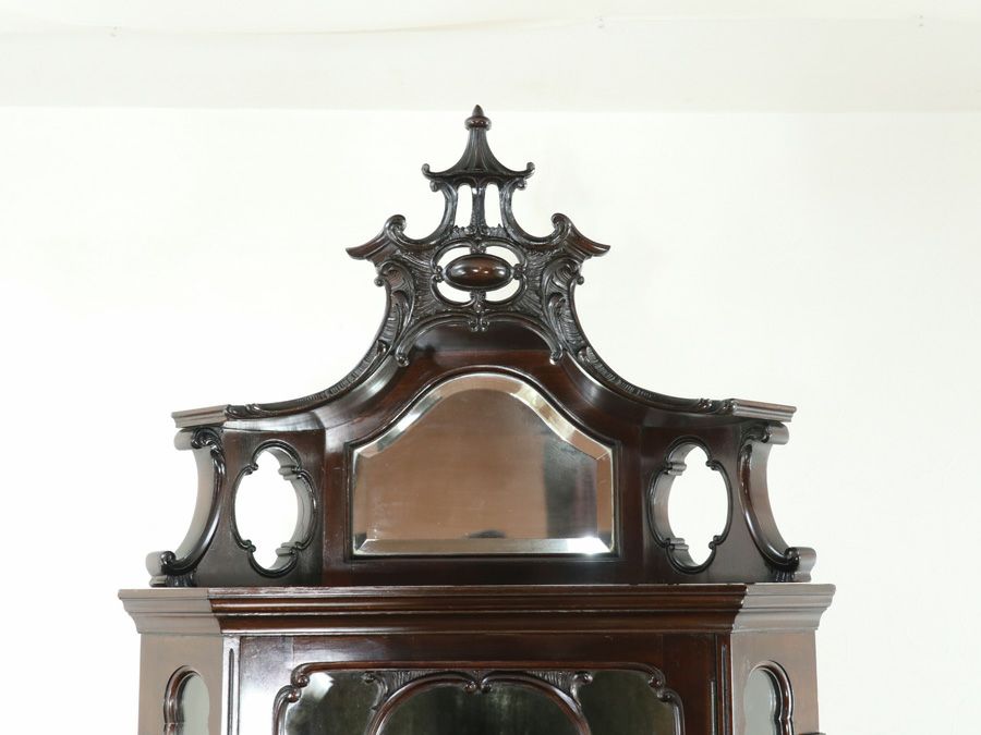 アンティーク家具 コーナーキャビネット 80493