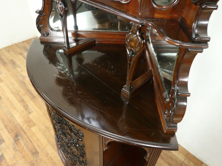 アンティーク家具 コーナーキャビネット 80493