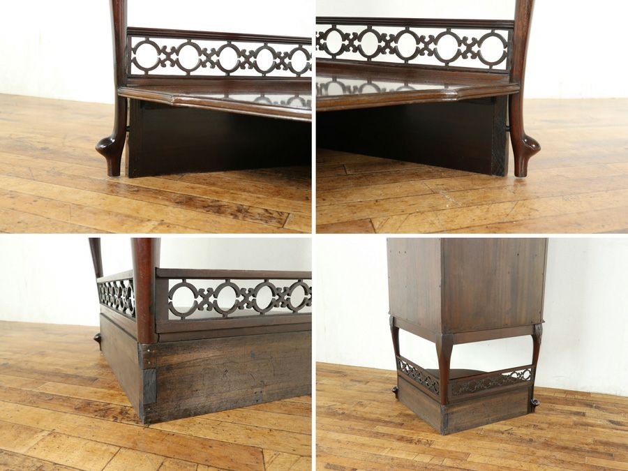 アンティーク家具 コーナーキャビネット 80493