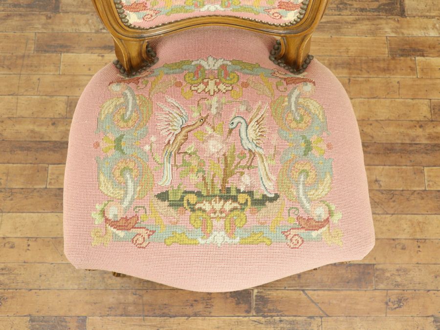 アンティーク家具 プチポワンチェア 65433