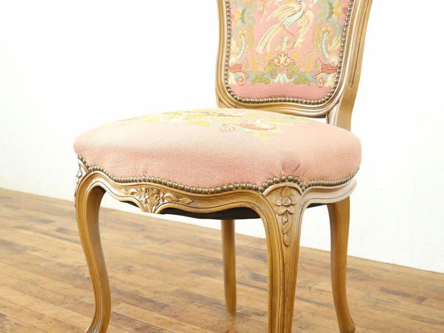 アンティーク家具 プチポワンチェア 65433