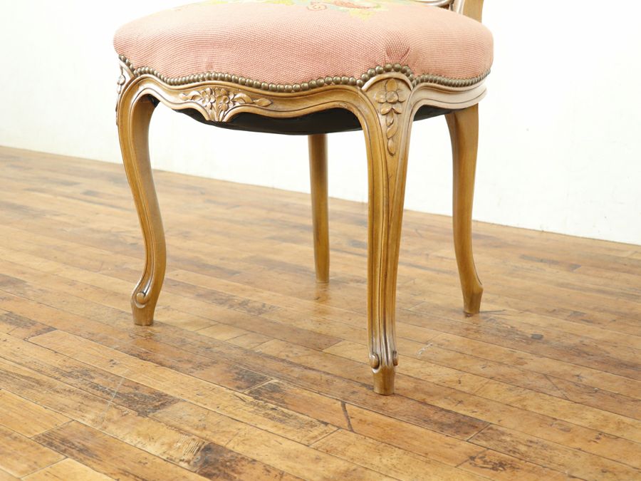 アンティーク家具 プチポワンチェア 65433