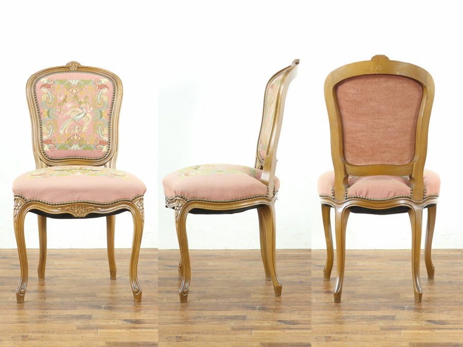 アンティーク家具 プチポワンチェア 65433