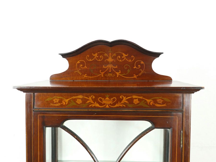 アンティーク家具 張替済ショーケース 80617