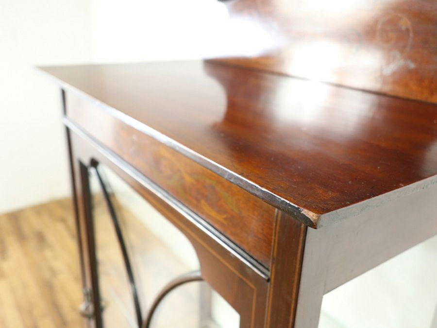 アンティーク家具 張替済ショーケース 80617