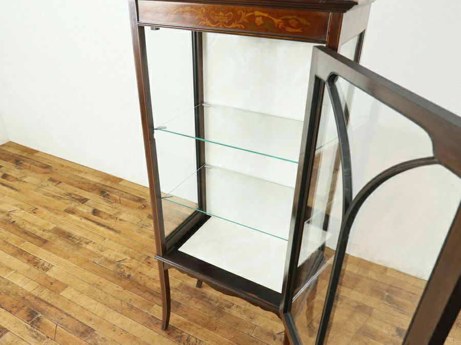 アンティーク家具 張替済ショーケース 80617