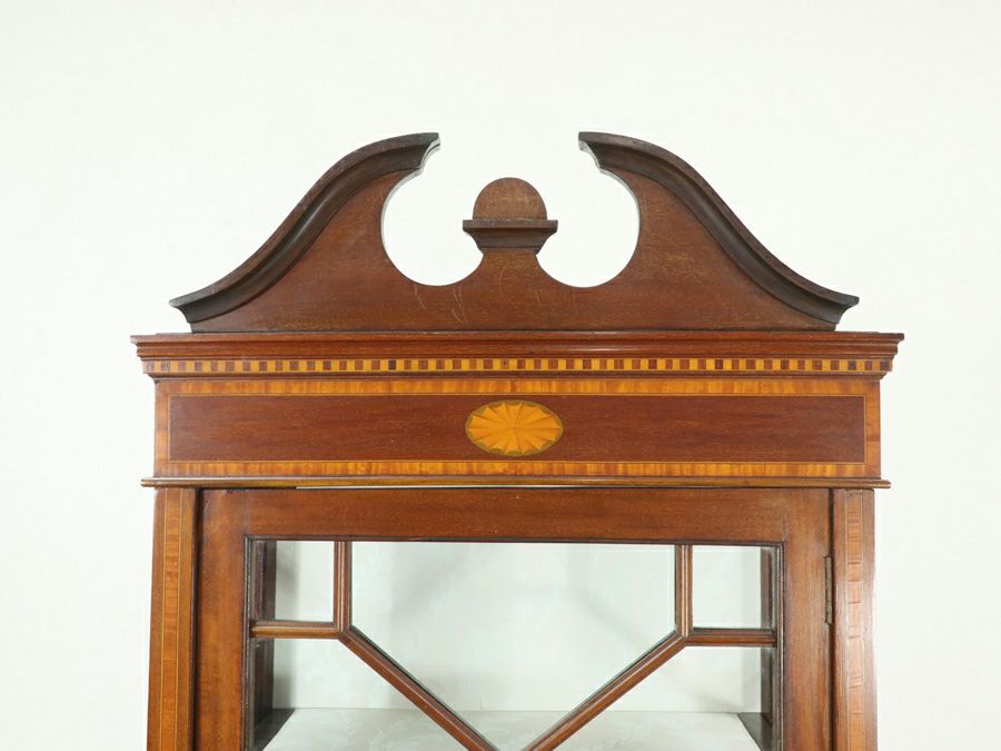 アンティーク家具 張替済ショーケース 80489