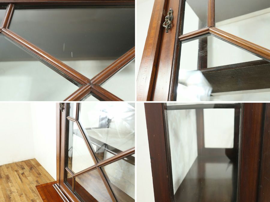 アンティーク家具 張替済ショーケース 80489