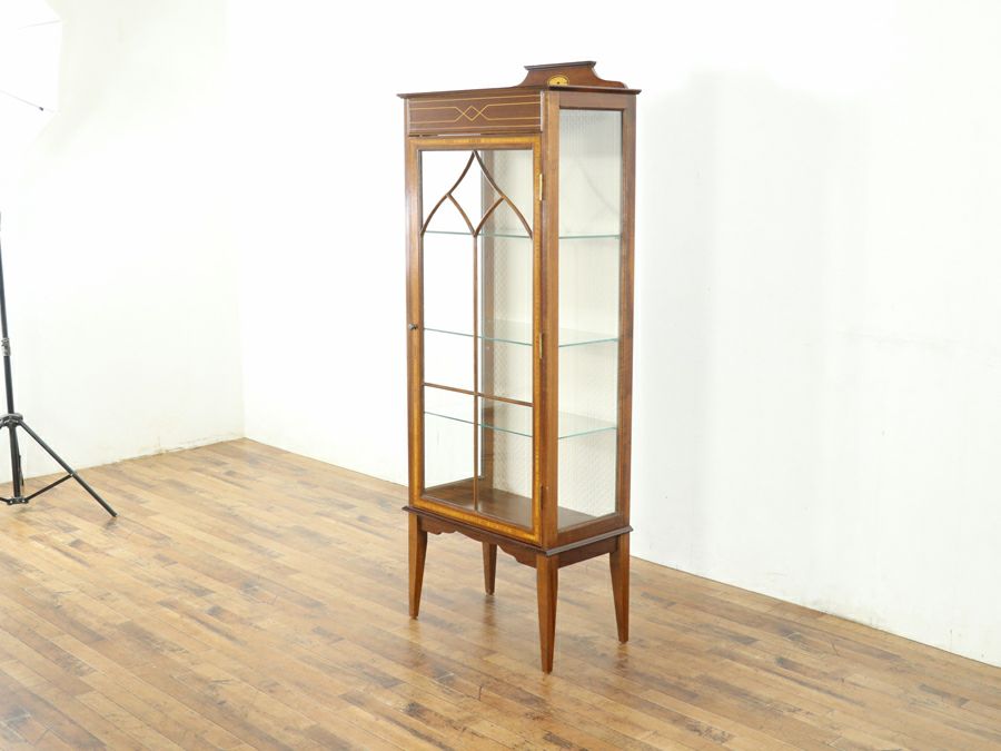 アンティーク家具 張替済ショーケース 80614