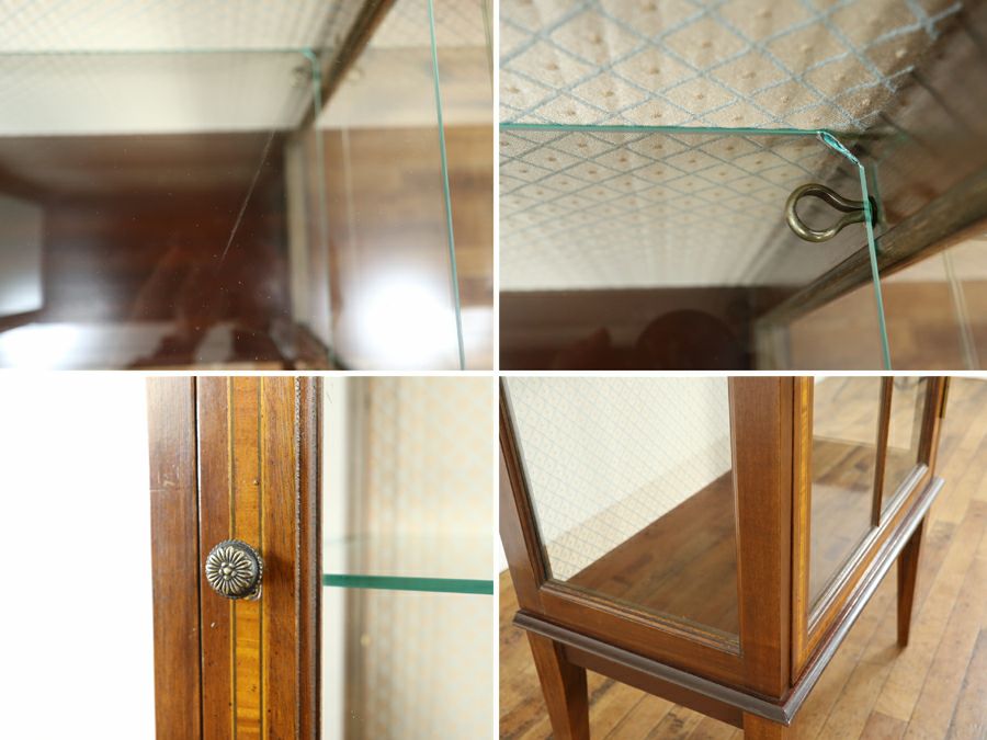アンティーク家具 張替済ショーケース 80614