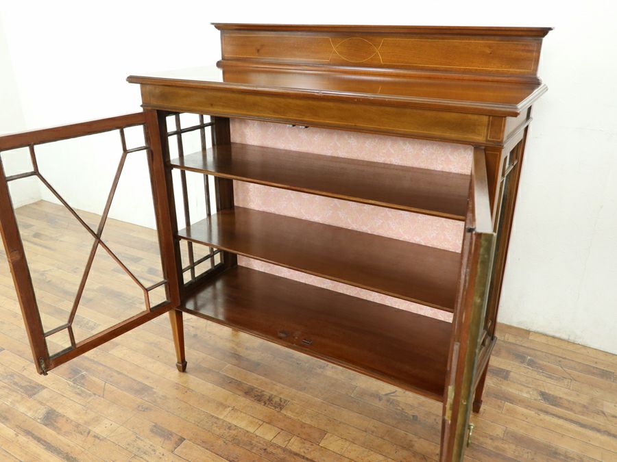 アンティーク家具 張替済ショーケース 80506