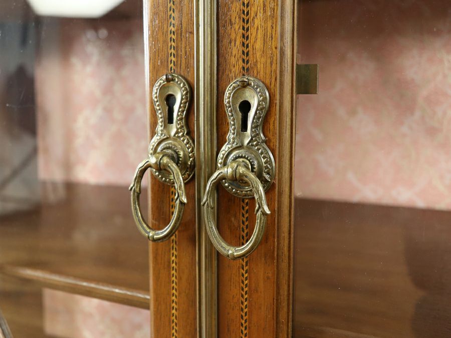 アンティーク家具 張替済ショーケース 80506