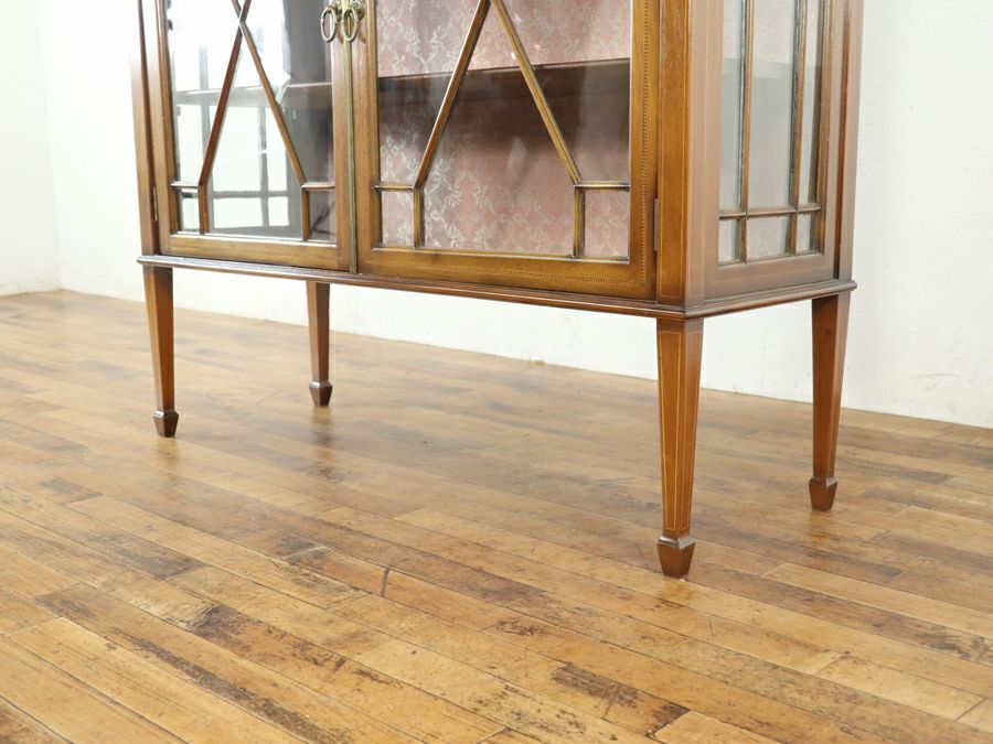 アンティーク家具 張替済ショーケース 80506