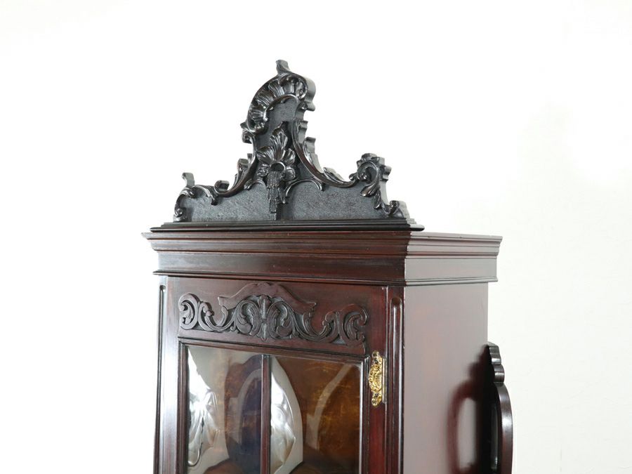 アンティーク家具 コーナーキャビネット 80783