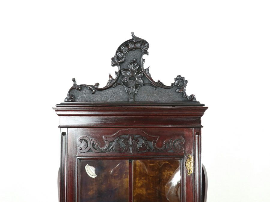 アンティーク家具 コーナーキャビネット 80783