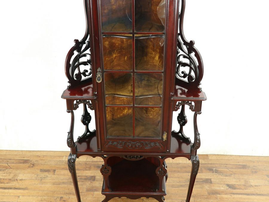 アンティーク家具 コーナーキャビネット 80783