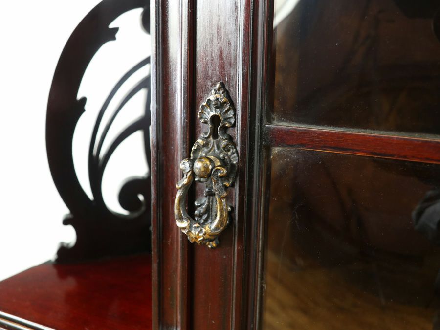 アンティーク家具 コーナーキャビネット 80783