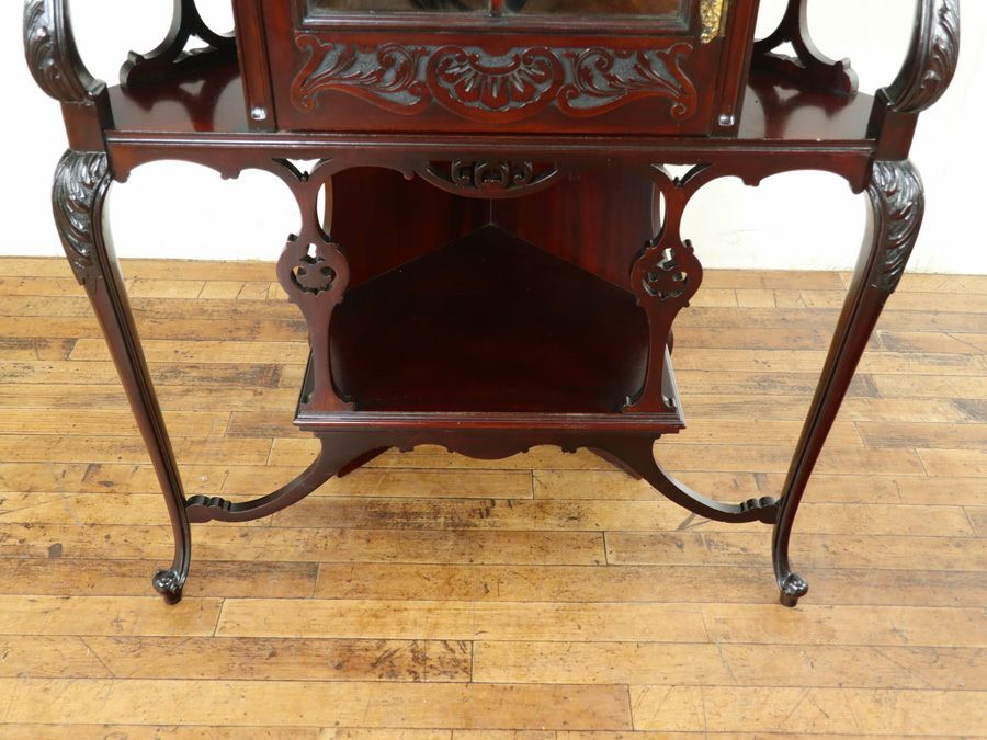 アンティーク家具 コーナーキャビネット 80783