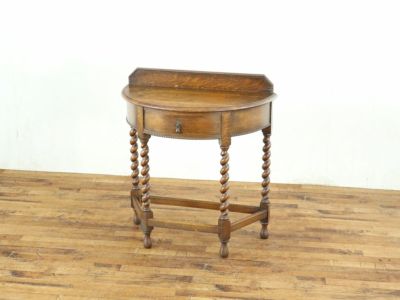 ツイストレッグも魅力 イギリスアンティーク家具 コンソール 80785